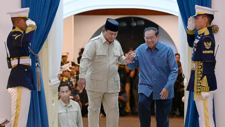 Prabowo Undang Mantan Presiden dan Wakil Presiden RI. (Muchlis Jr - Biro Pers Sekretariat Presiden)