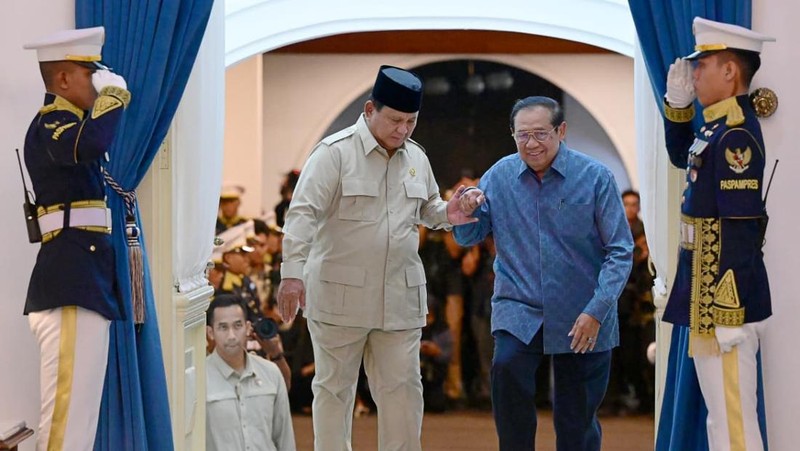 Prabowo Undang Mantan Presiden dan Wakil Presiden RI. (Muchlis Jr - Biro Pers Sekretariat Presiden)