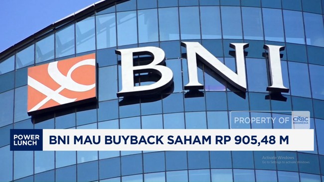 Video: BNI (BBNI) Mau Buyback Saham Rp 905,48 Miliar