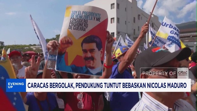 Video: Caracas Bergolak, Pendukung Tuntut Pembebasan Nicolas Maduro