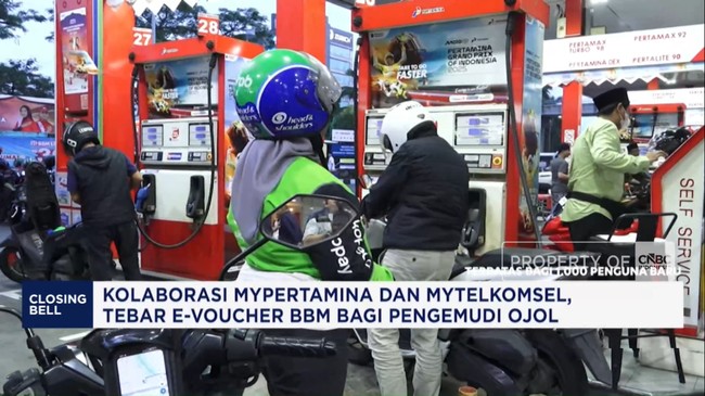 MyPertamina dan MyTelkomsel Tebar E-Voucher BBM Bagi Pengemudi Ojol