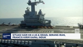 Situasi Hari Ke-4 AS & Israel Serang Iran, Prancis Kirim Kapal Induk