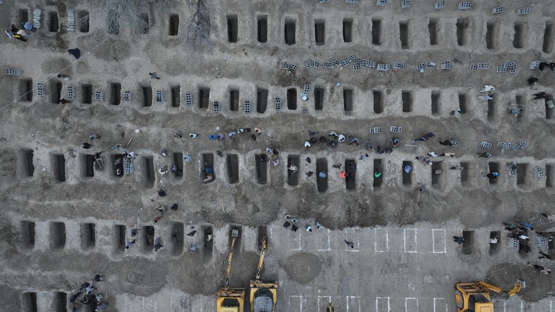 Graves are being prepared for the victims following an Israeli strike on a school in Minab, Iran, March 2, 2026. Iranian Foreign Media Department/WANA (West Asia News Agency)/Handout via REUTERS ATTENTION EDITORS - THIS PICTURE WAS PROVIDED BY A THIRD PARTY.