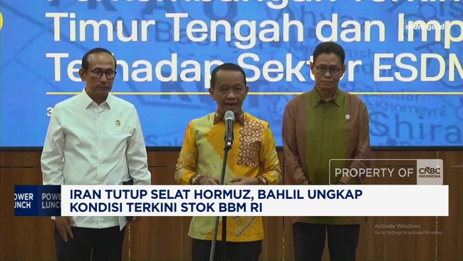 Video: Iran Tutup Selat Hormuz, Bahlil: Stok BBM Aman di Atas 20 Hari