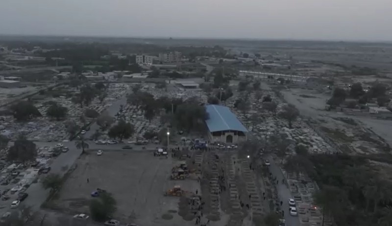 Graves are being prepared for the victims following an Israeli strike on a school in Minab, Iran, March 2, 2026. Iranian Foreign Media Department/WANA (West Asia News Agency)/Handout via REUTERS ATTENTION EDITORS - THIS PICTURE WAS PROVIDED BY A THIRD PARTY.