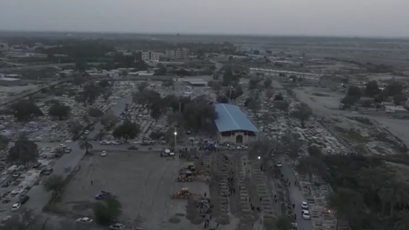 Graves are being prepared for the victims following an Israeli strike on a school in Minab, Iran, March 2, 2026. Iranian Foreign Media Department/WANA (West Asia News Agency)/Handout via REUTERS ATTENTION EDITORS - THIS PICTURE WAS PROVIDED BY A THIRD PARTY.