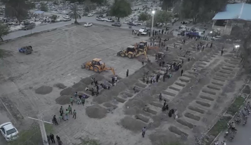 Graves are being prepared for the victims following an Israeli strike on a school in Minab, Iran, March 2, 2026. Iranian Foreign Media Department/WANA (West Asia News Agency)/Handout via REUTERS ATTENTION EDITORS - THIS PICTURE WAS PROVIDED BY A THIRD PARTY.