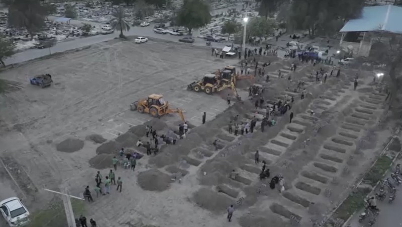 Graves are being prepared for the victims following an Israeli strike on a school in Minab, Iran, March 2, 2026. Iranian Foreign Media Department/WANA (West Asia News Agency)/Handout via REUTERS ATTENTION EDITORS - THIS PICTURE WAS PROVIDED BY A THIRD PARTY.