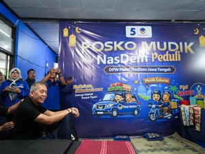 Saan Mustopa Resmikan Posko Mudik NasDem di Klaten