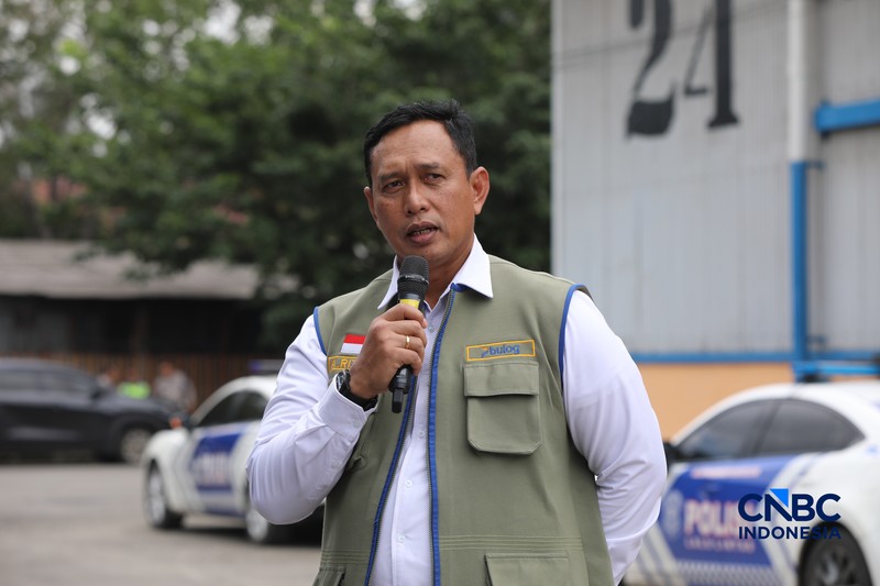 Pelepasan ekspor Beras Befood Nusantara untuk kebutuhan jemaah haji Indonesia di Gudang BULOG Kanwil DKI Jakarta &amp; Banten, Kelapa Gading, Jakarta Utara, Rabu (4/6/2026). (CNBC Indonesia/Faisal Rahman)