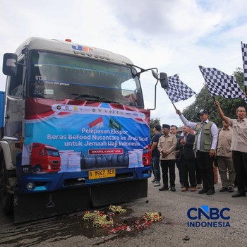 Detik-Detik Amran dan Wamendag Lepas 2.280 Ton Beras RI ke Arab Saudi