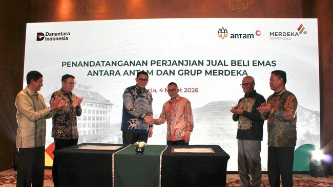 ANTM Deal Beli Emas MDKA dan EMAS 3 Ton Per Tahun