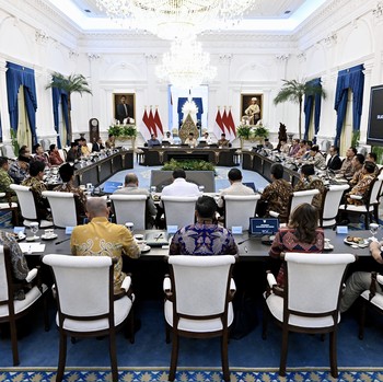 Intip Keakraban Prabowo, SBY, dan Jokowi saat Silaturahmi di Istana