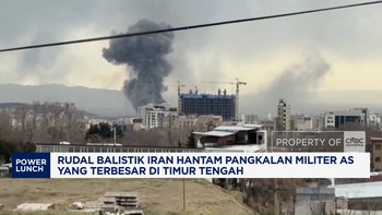 Video: Rudal Iran Hantam Pangkalan Militer AS Terbesar di Qatar