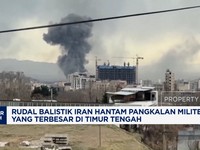 Video: Rudal Iran Hantam Pangkalan Militer AS Terbesar di Qatar