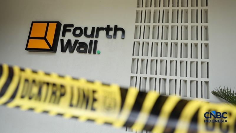 Suasana  lapangan padel Fourthwall Padel di Jalan Haji Nawi Raya, Cilandak, Jakarta disegel oleh Pemkot Jaksel, Rabu (4/3/2026). (CNBC Indonesia/Tri Susilo)