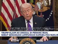 Video: Trump: AS Unggul di Perang Iran, Lumpuhkan Kapabilitas Nuklir