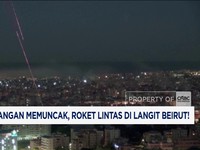 Video: Ketegangan Memuncak, Roket Lintas di Langit Beirut