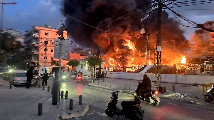 An Israeli tank manouvers in Lebanon, following an escalation between Hezbollah and Israel amid the U.S.-Israeli conflict with Iran, as seen from the Israeli side of the border with Lebanon, March 5, 2026. REUTERS/Ammar Awad