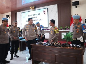 Puluhan Senpi Diperiksa, 100 Anggota Polres Mojokerto Kota Dites Urine