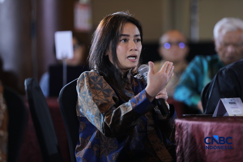 Mining Forum 2026 di Menara Bank Mega, Jakarta, Kamis (6/3/2026). (CNBC Indonesia/Tri Susilo)