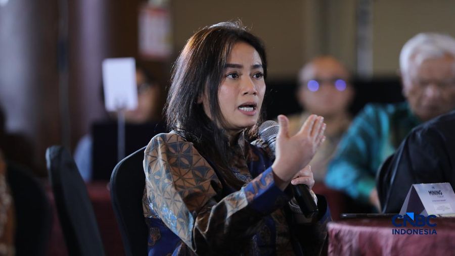 Mining Forum 2026 di Menara Bank Mega, Jakarta, Kamis (6/3/2026). (CNBC Indonesia/Tri Susilo)
