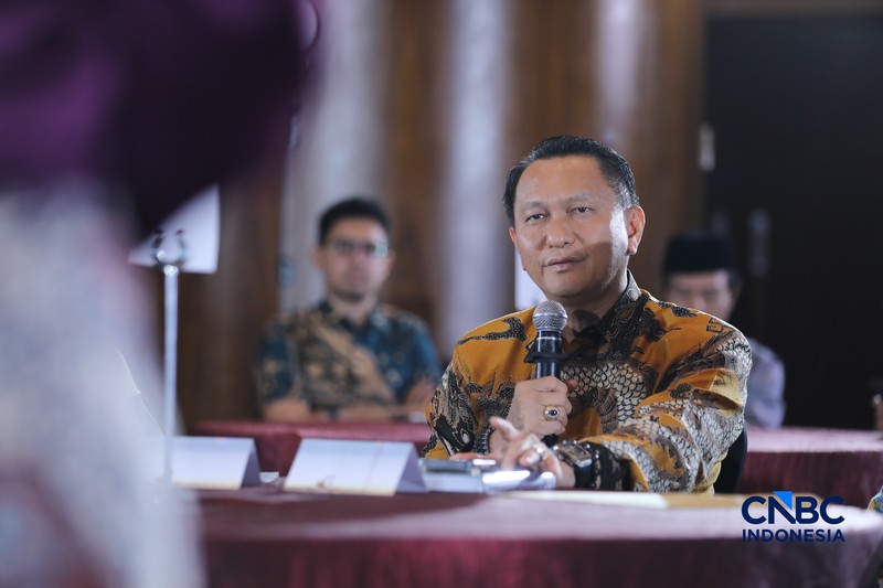 Mining Forum 2026 di Menara Bank Mega, Jakarta, Kamis (6/3/2026). (CNBC Indonesia/Tri Susilo)