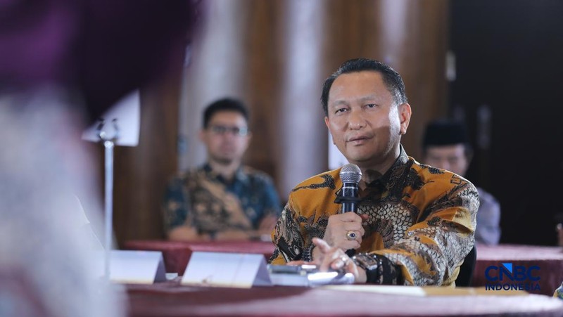 Mining Forum 2026 di Menara Bank Mega, Jakarta, Kamis (6/3/2026). (CNBC Indonesia/Tri Susilo)