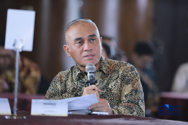 Mining Forum 2026 di Menara Bank Mega, Jakarta, Kamis (6/3/2026). (CNBC Indonesia/Tri Susilo)