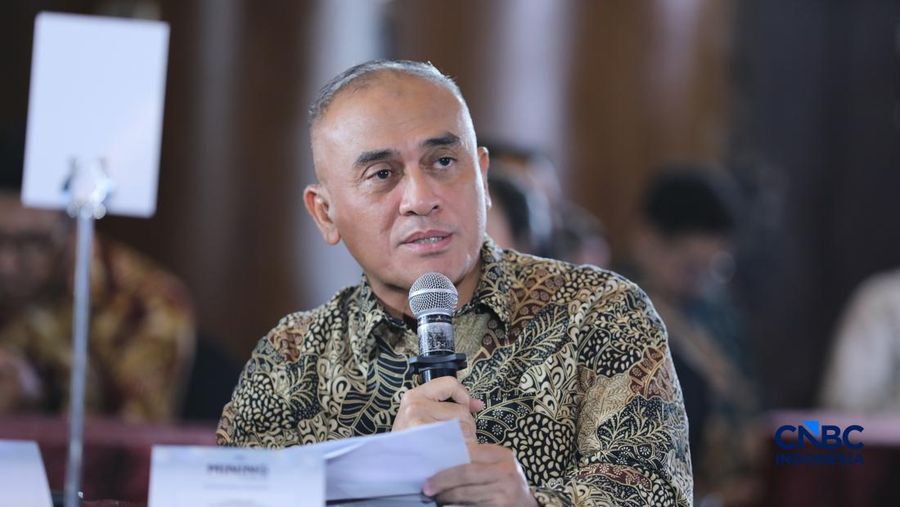 Mining Forum 2026 di Menara Bank Mega, Jakarta, Kamis (6/3/2026). (CNBC Indonesia/Tri Susilo)