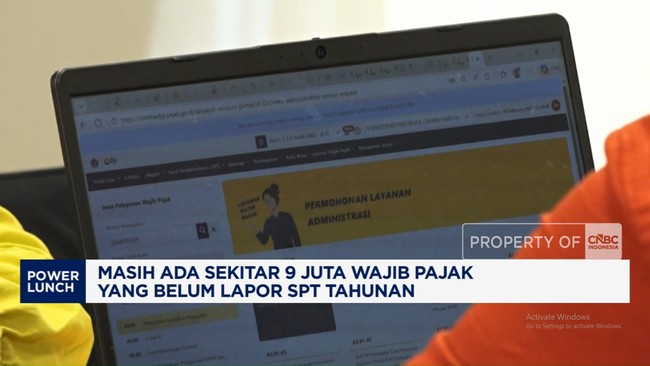 Video: DJP Sebut 9 Juta Wajib Pajak Belum Lapor SPT Tahunan