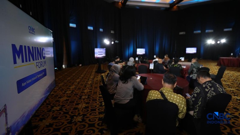 Mining Forum 2026 di Menara Bank Mega, Jakarta, Kamis (6/3/2026). (CNBC Indonesia/Tri Susilo)