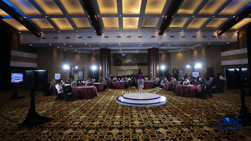 Mining Forum 2026 di Menara Bank Mega, Jakarta, Kamis (6/3/2026). (CNBC Indonesia/Tri Susilo)