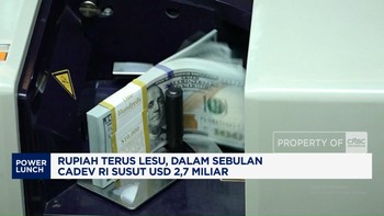Video: Rupiah Terus Lesu, Dalam Sebulan Cadev RI Susut USD 2,7 Miliar