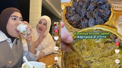 TikToker Ayu Wisya Kaget Buka Puasa di Rumah Tasyi Athasyia, Menunya Super Lengkap!