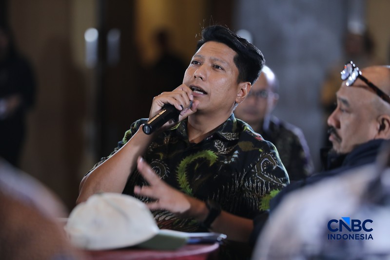 Mining Forum 2026 di Menara Bank Mega, Jakarta, Kamis (6/3/2026). (CNBC Indonesia/Tri Susilo)