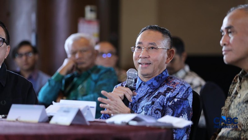 Mining Forum 2026 di Menara Bank Mega, Jakarta, Kamis (6/3/2026). (CNBC Indonesia/Tri Susilo)