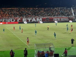 Gol Roket Juan Villa Bawa Borneo FC Unggul 1-0 di Babak Pertama