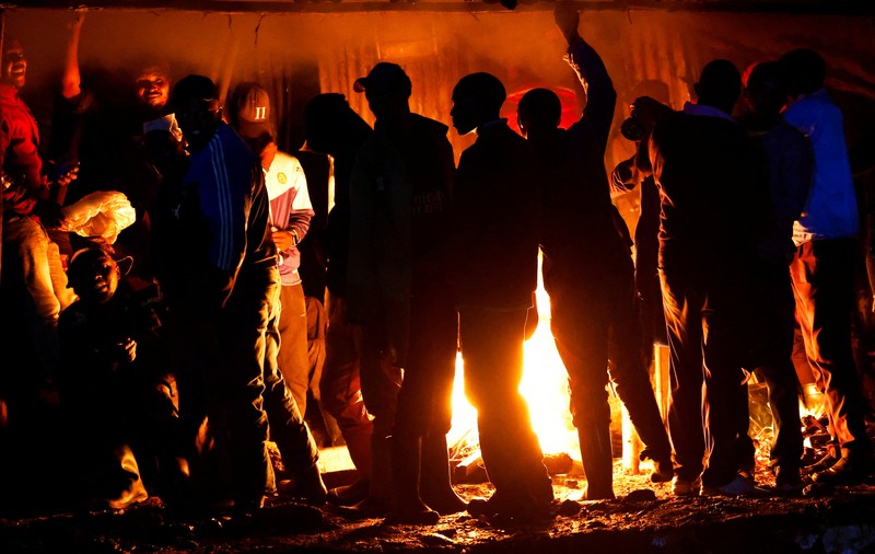 Dampak curah hujan lebat di daerah Grogan, Nairobi, Kenya, Sabtu (7/3/2026). (REUTERS/Thomas Mukoya)