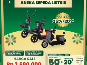 Ada Promo Menarik Sepeda Listrik di Transmart Full Day Sale