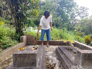 Cerita Ponco Nemu Tali Pocong-Rambut Semeter Saat Bersihkan Makam Tak Terurus