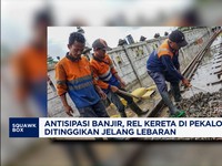 Video: Cegah Banjir, Rel Kereta Pekalongan Ditinggikan Jelang Lebaran