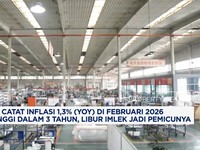 Video: Februari 2026, Inflasi China 1,3% (YoY) Tertinggi dalam 3 Tahun
