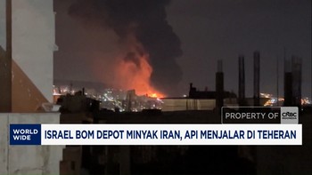 Video: Israel Bom Depot Minyak Iran, Api Menjalar di Teheran