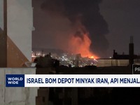 Video: Israel Bom Depot Minyak Iran, Api Menjalar di Teheran