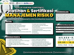 Kuasai Manajemen Risiko Organisasi Lewat Pelatihan Sertifikasi CRP & CRA