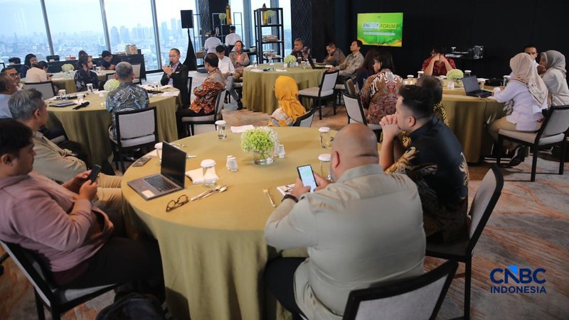 Suasana Energy Forum B50 Edition di Jakarta, Kamis (5/3/2026). (CNBC Indonesia/Faisal Rahman)