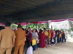 Pasar Murah Palembang Jelang Lebaran, Stok Beras dan Minyak Ludes Terjual