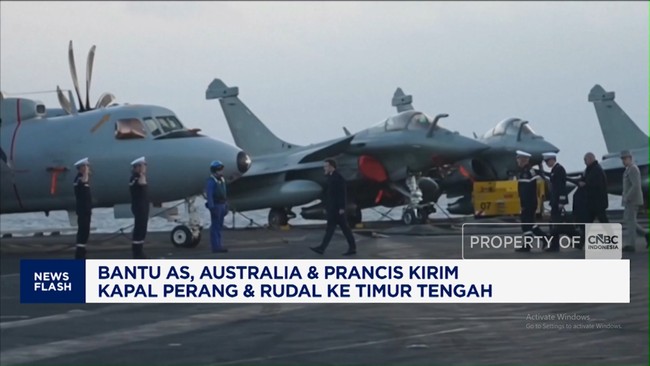 Video: Bantu AS, Australia-Prancis Kirim Kapal Perang ke Timur Tengah
