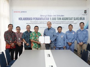 Slag Baja Dipakai buat Pengerasan Jalan di Cilegon